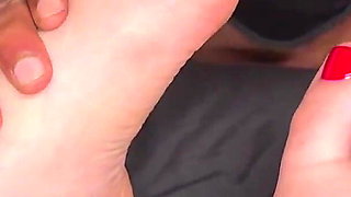 Ballbusting and Stomping with Nylon Clad Feet