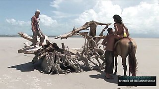 Italian Hot Scout featuring Nice's beach video