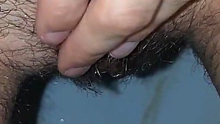 I Pee, Masturbate and Cum at the Same Time in a Public Toilet
