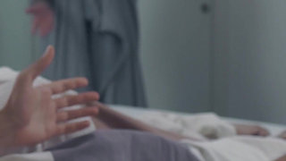 Step Mom Seduces Step Son in Stormy Bed Share - Husband Watches Creampie!