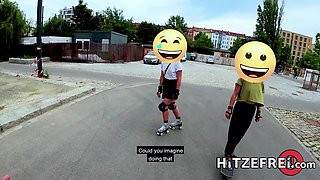 Zara Mendez lets a random guy pound her shaved cunt after blowing him! - Hitzefrei