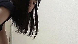 Big Tits Spill Out of Too Short T-shirt Thong Panties Wedgie in Camel Toe and Japanese Girl Cleaning Her Room in Girls Apartment