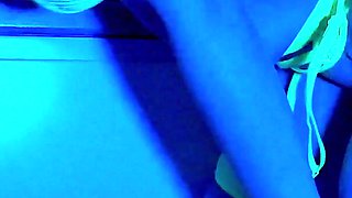 Wife Sucks 2 Cocks in Neon Light. Threesome. Full Scene. Ep 4641