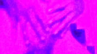 Masturbating my big cock and touching myself under blacklight