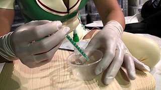 Amateur cd in latex masturbating dildoing