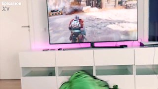 Shameless green-haired MILF unbelievable adult video
