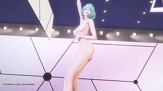 [mmd] Nayeon - Abcd Doa Tamaki Sexy Striptease Uncensored Hentai