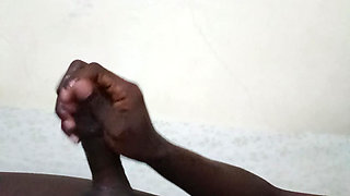JERKING OFF MY BLACK AFRICAN DICK