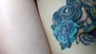 Tattooed Amateur Chick Rides Anal