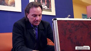 Holly Banks' Sultry Spirit Ignites Passion in German Office