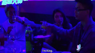 Nerdy Guy Wins Pick-up Game Show And Fucks Cute Brunette Ranako