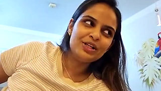 Indian Wife and Husband Romance with Pregnant in Interview