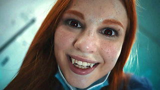 Redhead Nurse Hypnotizes Brunette With Big Tits - Lesbian Vampire Mind Control Sex