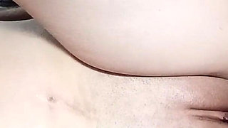 Close-up, Dick Enters and Fills Pussy with Cum, Creampie