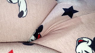 Spit and Rub Sweet Pussy in Pajama my Step Sister letting Me Play with Her Cameltoe Pussy