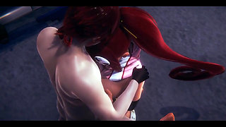 Tengen Toppa Gurren Lagann Hentai - Yoko Having Sex in a Warehouse - Japanese Asian Manga Anime Film Game Porn