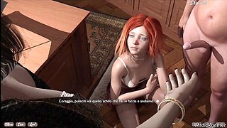 Anime hentai, game of sex, cum in mouth homemade