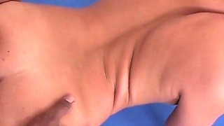 This sloppy slut got her mouth filled with his big prick