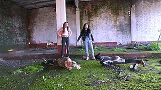 Nicole And Pamela Humiliation Of Two Worms For Fun