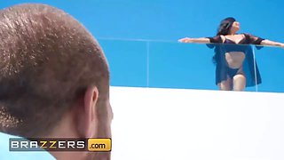 Brazzers - gets topless and taunts Xander Corvus into providing her what she covets
