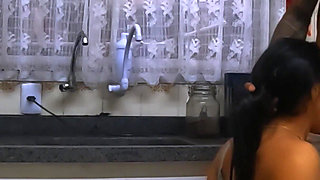 Went to the Kitchen for Water… She Got on Her Knees Instead