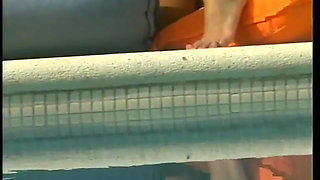 Very sexy lesbians in the swimming pool