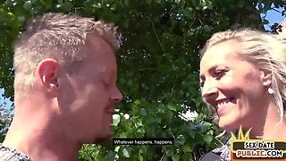 Bombastic German mature public fucked outdoor by sex date