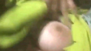 My Czn Showing Tits in Green Dress