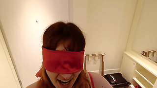 Bondage, Gag, Duct Tape and Clamp on Nose