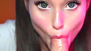 Anime Girl in School Uniform Sucking Dick