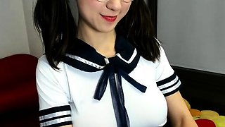 Japanese Teen In Uniform Banged Sideways