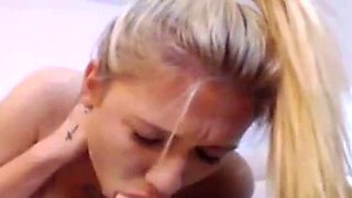 Blonde with Big Tits Puts on a Steamy Cam Show