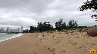 Katty West And Verified Amateurs - Babe Can I Cum On Your Tits? - Public Cock Flashing On The Beach