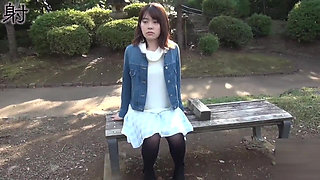 Slutty Asians. Shy masturbation in the car