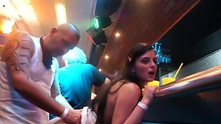 DRUNKSEXORGY - Awesome cuties fucking giant dicks in public
