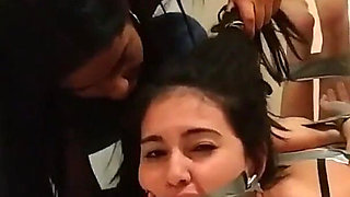 Harsh hogtape humiliation for Katherine!