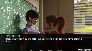 Hot sex with my collage teacher as she sucks a huge shemale cock and creampies