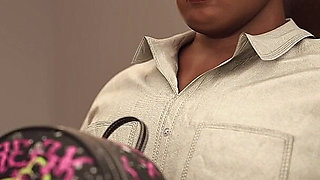 Sexy Married Teacher Having Threesome with Two Lucky Students - the Office