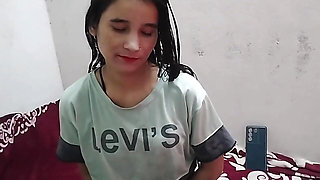 Cute school girl ko paise dekar jabar dasti pela