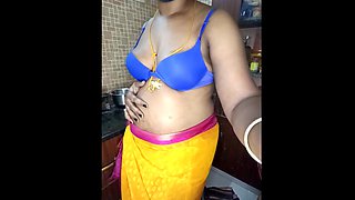 Hot Tamil Mallu Aunty Open Blouse Nude Boobs Tightness Massage Puffy Nipples Press Novel Showing Dirty Talks