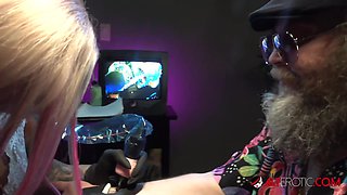 Evilyn Ink Gives Ivan a Tattoo and a Private Show - AltErotic