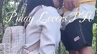 Student Viral, Risky Fucked at the Forest Outdoor Creampie