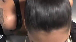 Tattoed babes gets fucked and jizzed by a guy's huge cock