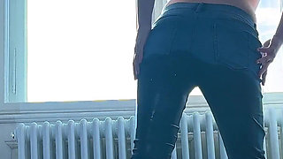Aleya Wetting Her Jeans