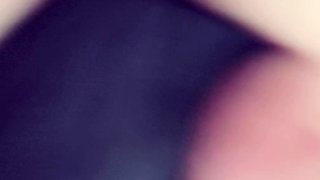Amateur brunette double toying on webcam
