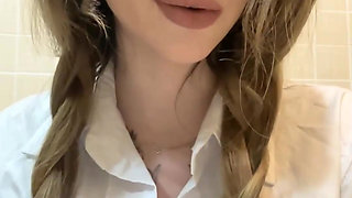 Adrianna Savu school-girl cosplay - beautiful xxx!