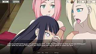 Naruto's Tsunade gets wild in a brassiere with animated hentai action