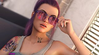 Strip game, game play, 3d animation