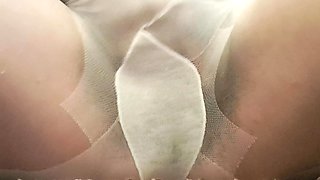 Mommy Masturbates with Stockings and Fingers
