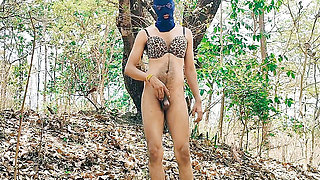 Trans lady having fun public Tani